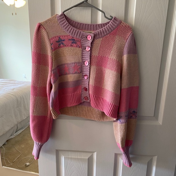 Loveshackfancy Bedford Cropped Cardigan 
